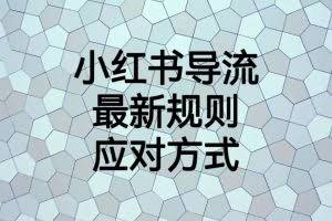 小红书导流最新规则应对方式，新规以后目前还可用的引流方式解读