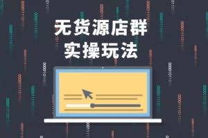 售价2980元无货源店群实操玩法，蓝海选品的独特思路，店群软件操作方法