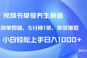 （14283期）DeepSeek+既梦做养生书单号，条条爆款5分钟1条，轻松日入1000+
