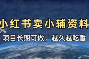 小学教辅资料在小红书这样卖，项目长期稳定收益，越久越吃香