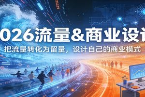 2026流量&商业设计，把流量转化为留量，设计自己的商业模式