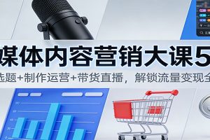 自媒体内容营销大课5.0：定位选题+制作运营+带货直播，解锁流量变现全流程