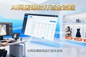 （16326期）AI网店爆款商品打造实战班：AI技术实现商品图智能处理，快速搭建AI网店